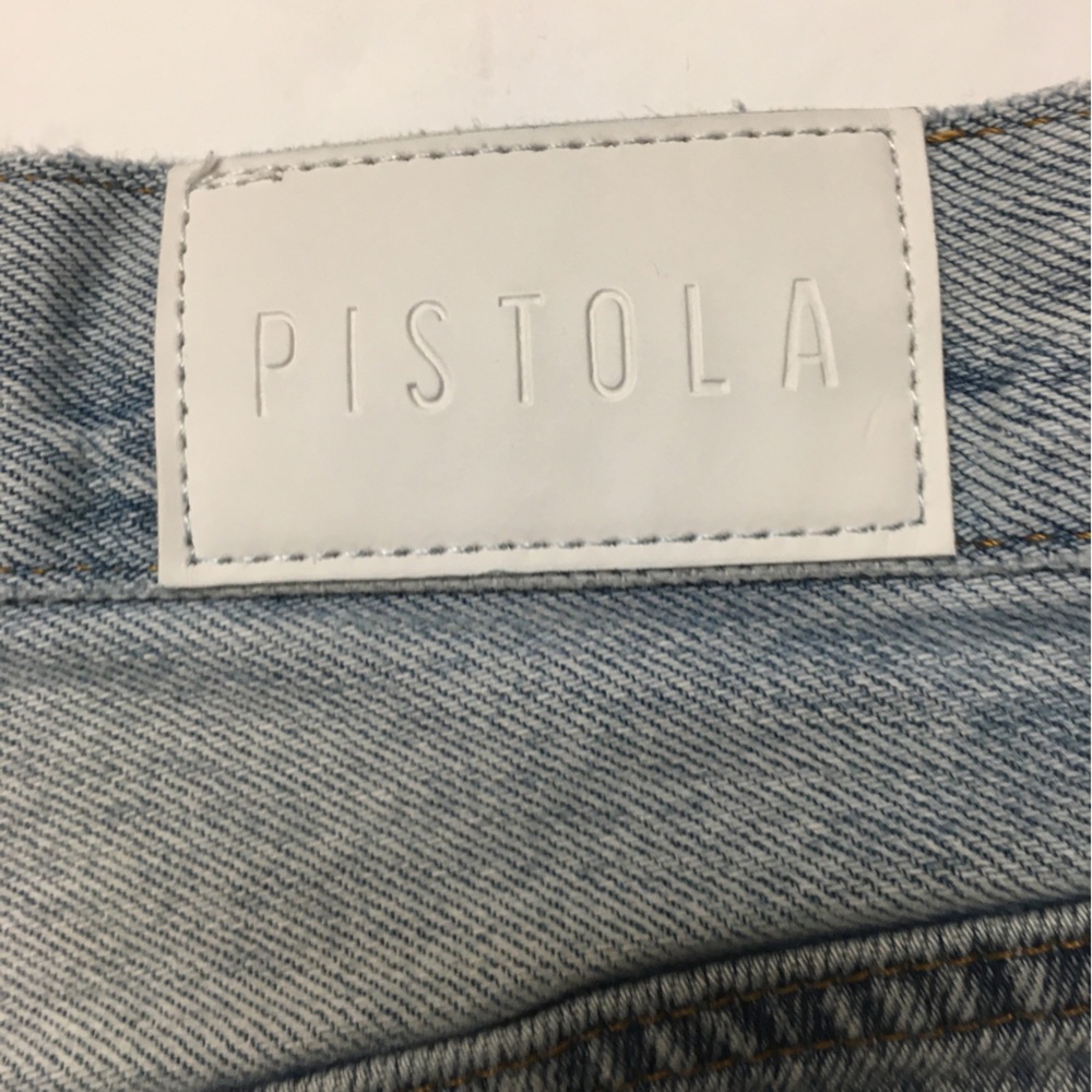 Anthropologie Pistola Cut Off Jean Shorts 26 Blue Button Fly 100% Cotton - Picture 8 of 9